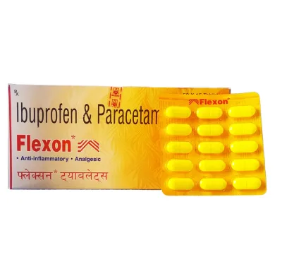 Flexon , paracetamol, acetaminophen, ibuprofen